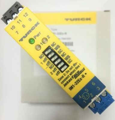 TURCK IM12-22EX-R Safety Barrier with 1 Year Warranty 0.5kg Weight and Fittings for Programmable Logic Controller