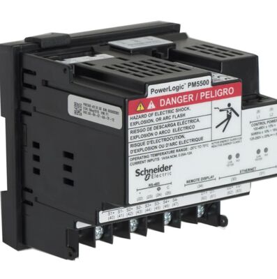 Schneider PowerLogic PM5563 Power Meter with 2 Ethernet 63th Harmonic and DIN Rail Mount