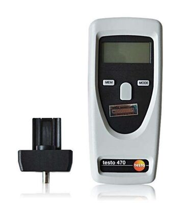 Testo 470 High Precision Digital Tachometer Handheld Optical Mechanical Contact RPM Meter Electronic Power