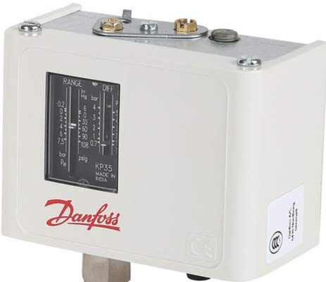 Danfoss KP and KPI Pressure Switch and Thermostat with IP55 Enclosure Auto Reset for Steam Boiler Applications
