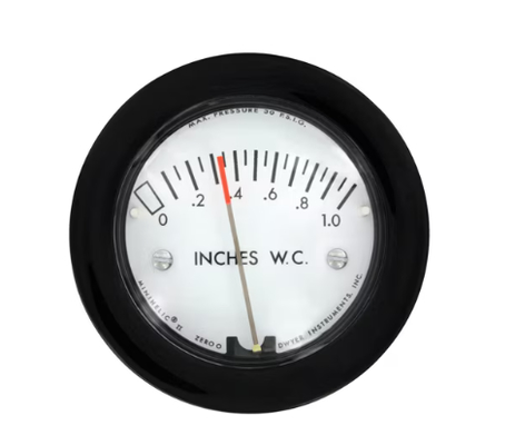 Medidor de pressão diferencial baixa compacto Dwyer 2-5000-500PA-NPT
