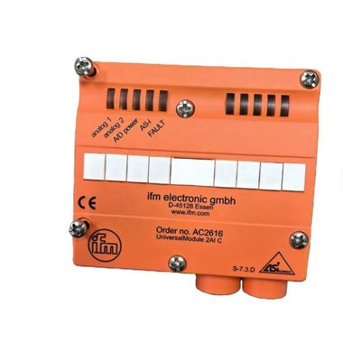 IFM AC2616 AS-Interface Universal Module for Sensor and Actuator Connection with Cable Entry, 26.5...31.6 DC Operating Voltage, 24...30 DC Additional Supply