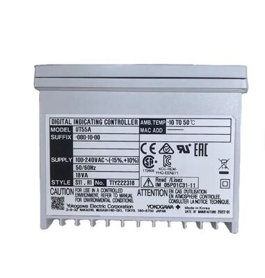 Yokogawa Mid-Level Digital Temperature Controller UT55A-000-10-00 with ±0.1% F.S. Accuracy and Universal Input