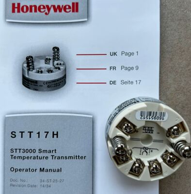 Hot-selling original Honeywell STT 3000 Smart Temperature Transmitter Series STT170 Specifications STT17H-BS in stock