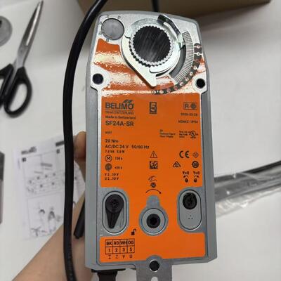 Belimo SF24A-SR rotary actuator with mechanical fail-safe function