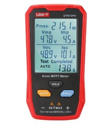 UNI-T UT673 PV Module Tester de Potência Máxima, Voltagem e Corrente