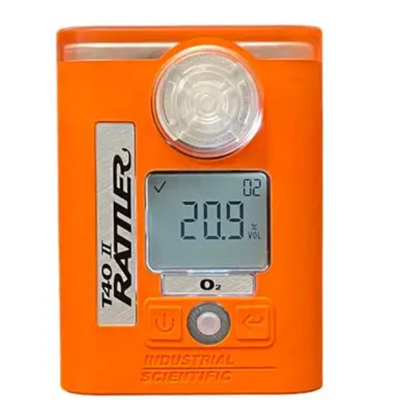 Industrial Scientific T40 II Rattler Monitor de gás único portátil e trabalhadores do T-Dock em ambientes perigosos