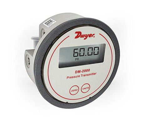Precisão 1% FS do calibre de pressão de DM-2012-LCD Digitas em 70 graus de Fahrenheit